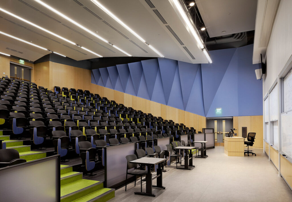 University Lecture Hall Fixed Seating with Tablet Arm